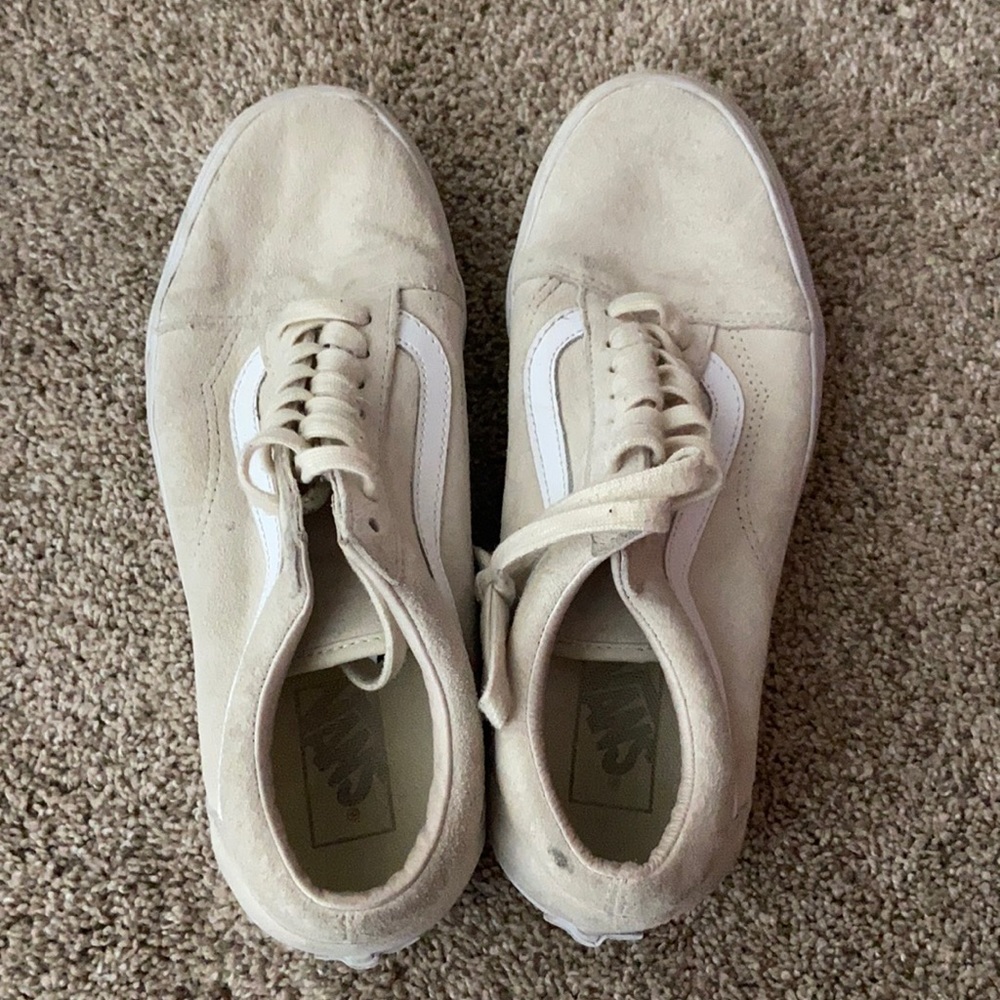 Barley worn beige vans